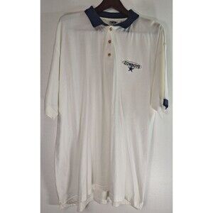 Vtg DALLAS COWBOYS Coaches Game Day Polo Shirt Men's XL Football Sports Preppy‎